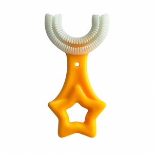 Cepillo Dental Infantil en Forma de U con Giro 360° 🦷🧒