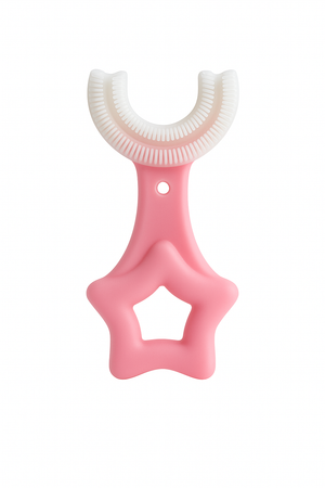 Cepillo Dental Infantil en Forma de U con Giro 360° 🦷🧒
