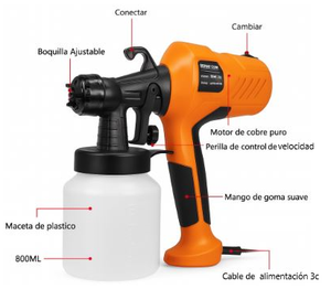 Pulverizador Eléctrico de Pintura ⚡🖌️